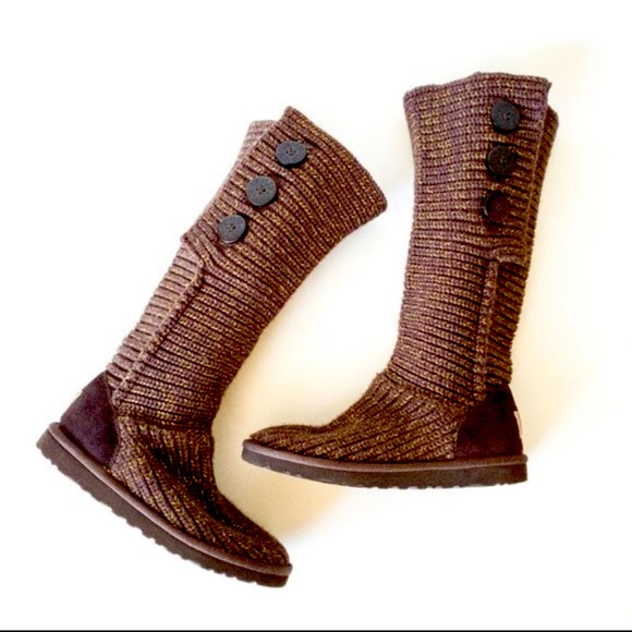 UGG Classic Cardy Wool Sock Boots size 9 - Picture 1 of 7